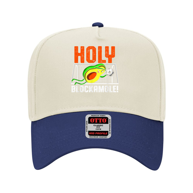 Holy Blockamole Soccer Blocker Funny Avocado Goalie Gift Adjustable Baseball Cap by CrystalWanda | Artistshot