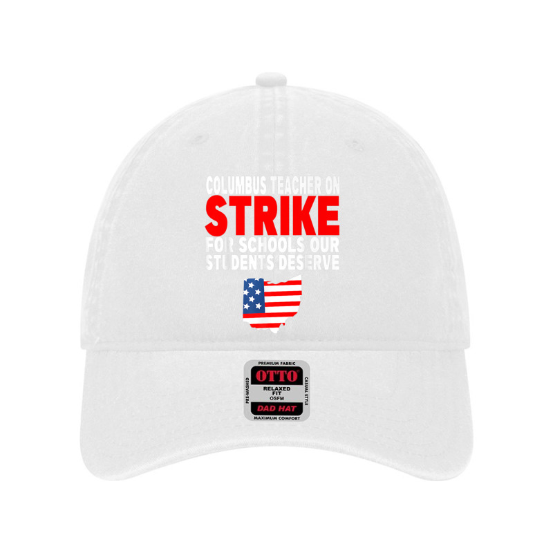 Columbus Teacher Strike Dyed Cap by cm-arts | Artistshot