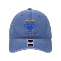 Menorah Happy Hanukkah Chanukah Jewish Holiday Menorah T Shirt Dyed Cap | Artistshot