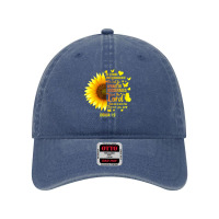 Christian Sunflower Joshua 19 Bible Verse, Girls Pretty Dyed Cap | Artistshot