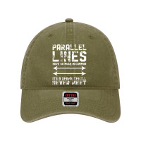 Mathematics Parallels Dyed Cap | Artistshot