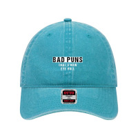 Bad Puns That's How Eye Roll And Punny Dyed Cap | Artistshot