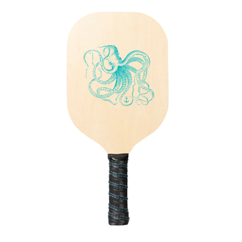 Octopus Cool Vintage Marine Biologist Ocean Sea Life 2 Pickleball Paddle | Artistshot