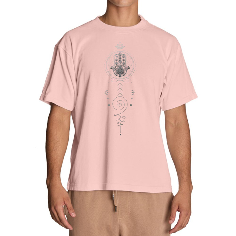 Hamsa Hand Unalome Urban Heavy T-shirt | Artistshot