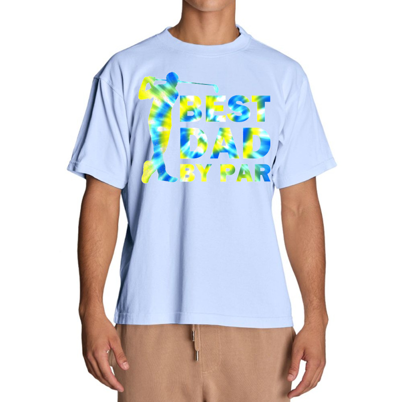 Funny Father's Day Best Dad By Par Tie Dye Golf Lover Urban Heavy T-shirt | Artistshot