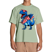 Funny Dinosaur Toddler Boys 4th Of July Urban Heavy T-shirt | Artistshot