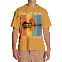 Hot Trend Here Comes The Sun And I Say It's Alright Guitar Urban Heavy T-shirt | Artistshot