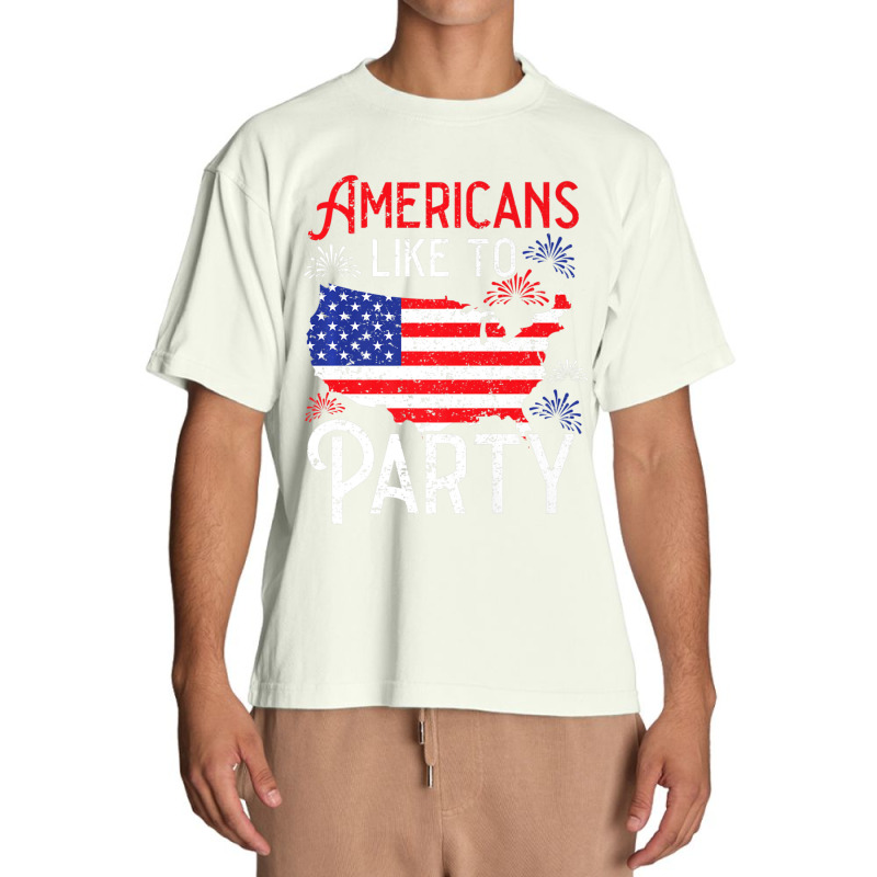 Trending Americans Like To Party America Usa Patriotic Urban Heavy T-shirt by degreesgunner | Artistshot