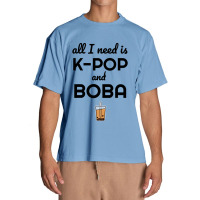 All I Need Is K Pop And Boba Bubble Tea Funny Urban Heavy T-shirt | Artistshot