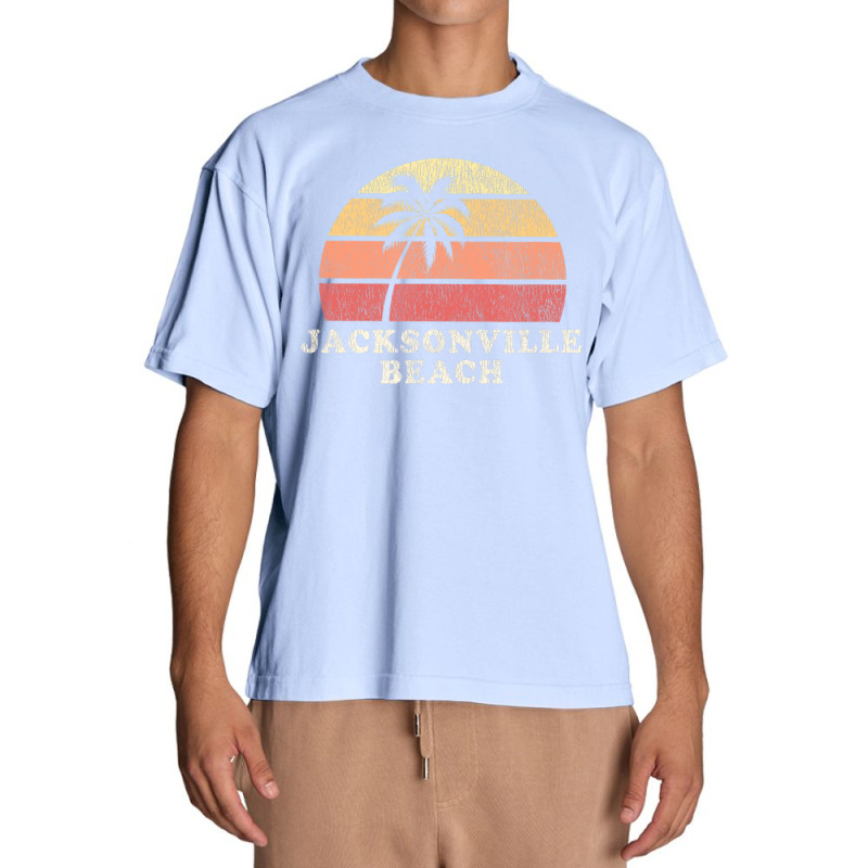 Jacksonville Beach Fl Vintage 70s Retro Throwback Urban Heavy T-shirt by michaelyounger19 | Artistshot