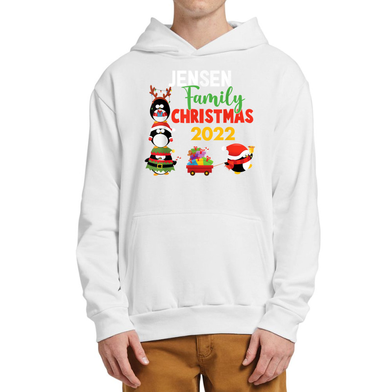 Jensen Family Name Gift   Jensen Family Christmas T Shirt Urban Pullover Hoodie | Artistshot