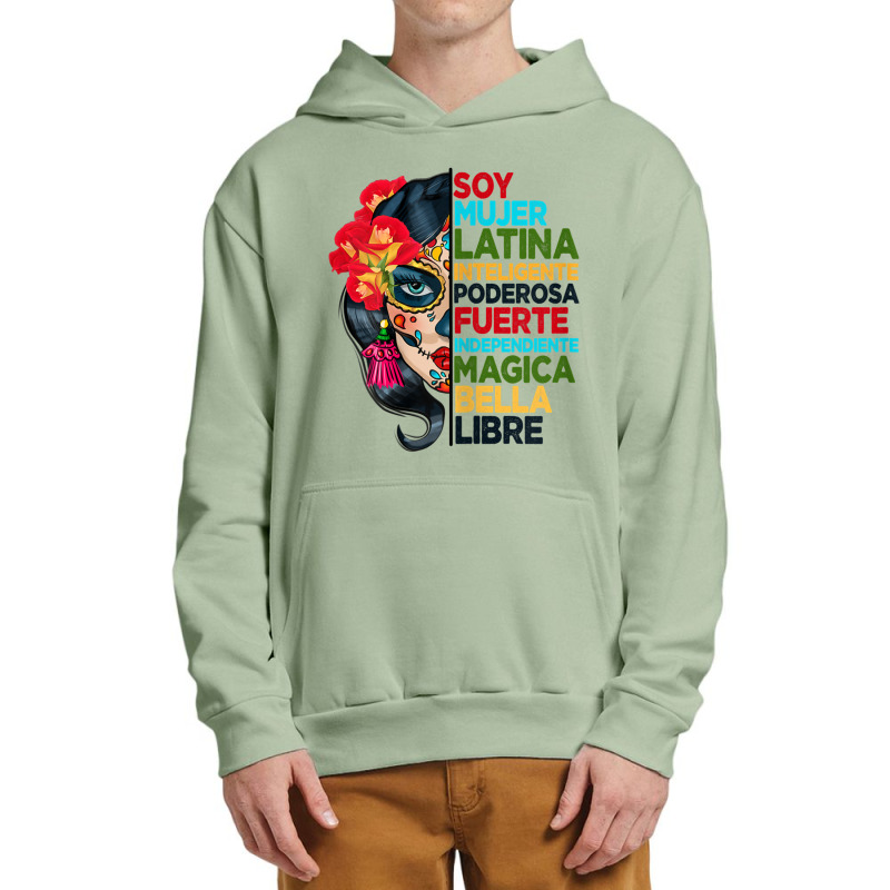 Womens Soy Mujer Latina Tee Poderosa Magica Bella Hispanic Heritage T Urban Pullover Hoodie by matheeishilo | Artistshot