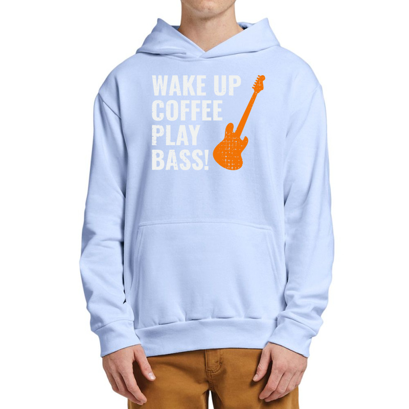 Bass Guitar Player Music Musician Bassist Coffee Urban Pullover Hoodie by Tasteful Tees | Artistshot