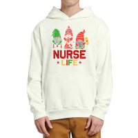 Nurse Life With Christmas Gnomes Xmas Nurse Gnome Men Women T Shirt Urban Pullover Hoodie | Artistshot