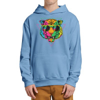 Radical Vintage Styled Rainbow Tiger Men Women 001 Urban Pullover Hoodie | Artistshot