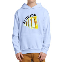 Florida Butterfly Fish, Tropical Coral Marine Animal Urban Pullover Hoodie | Artistshot