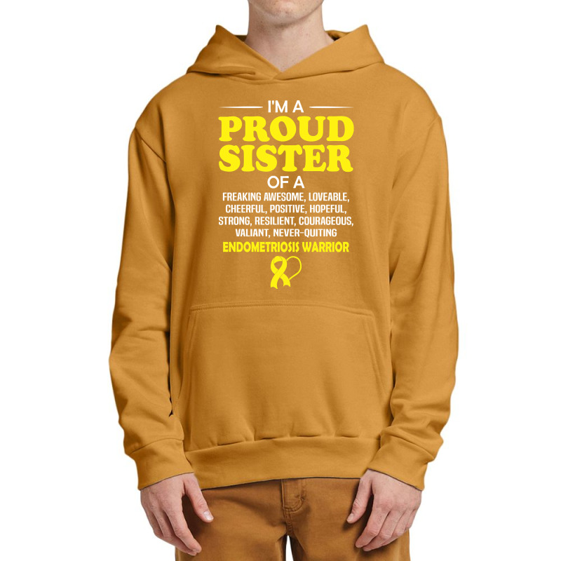 Proud Sister Of An Endometriosis Awareness Warrior Urban Pullover Hoodie by Jerhogen528 | Artistshot