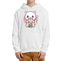 Boba Cat Boba Tea Bubble Tea Kawaii Anime Cat Kawaii Neko Urban Pullover Hoodie | Artistshot