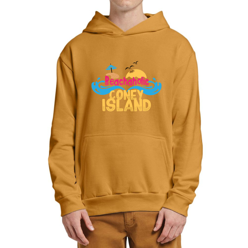 Beachaholic In Coney Island, Usa Urban Pullover Hoodie by declangreenwood | Artistshot