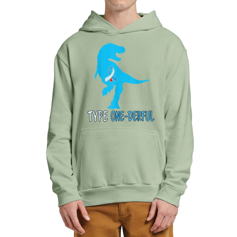 Type 1 Diabetes Awareness Ribbon T1d T Rex Dinosaur Boys T Shirt Urban Pullover Hoodie by maryannmjra8 | Artistshot