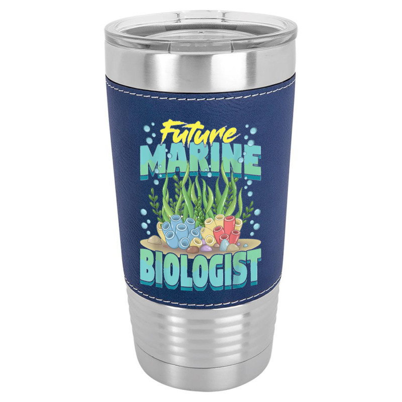 Future Marine Biologist Ocean Life Marine Biology Student Leatherette Tumbler | Artistshot