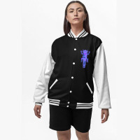 I Love My Purple Axolotl Bomber Jacket | Artistshot