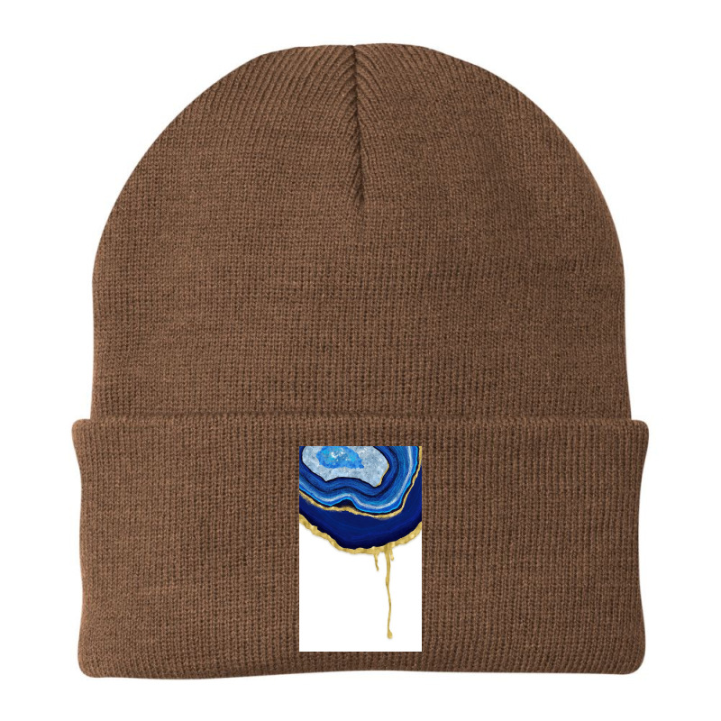 Sapphire Dripping Agate Beanie | Artistshot