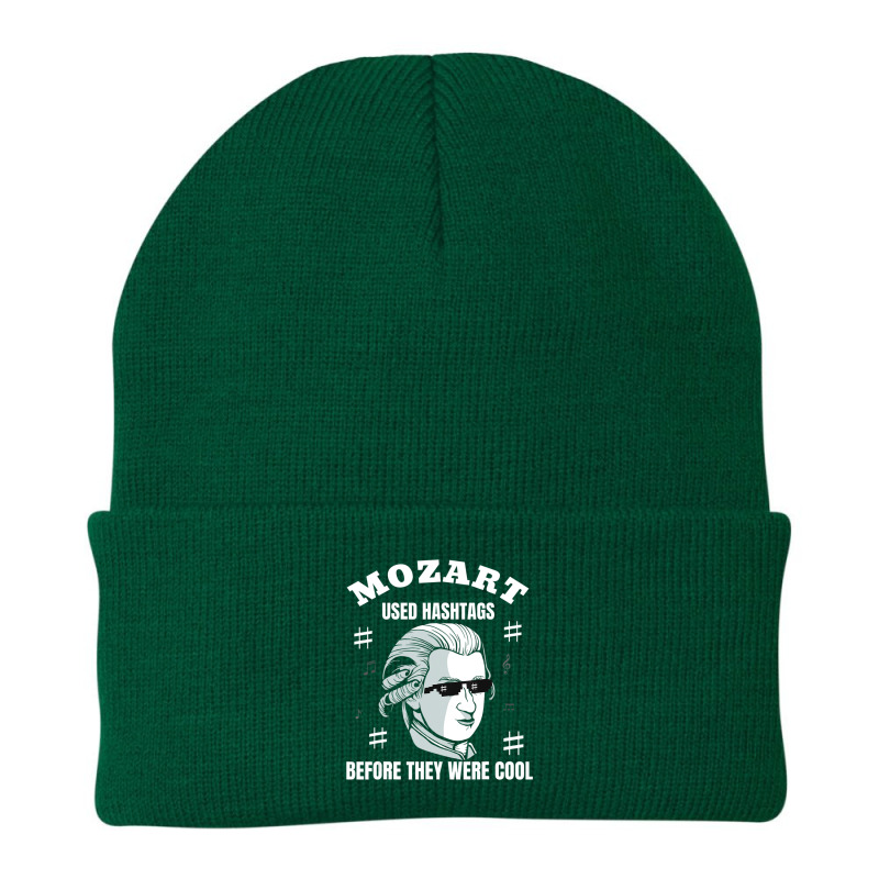 Composer Wolfgang Amadeus Mozart Used Hashtags Beanie by cm-arts | Artistshot