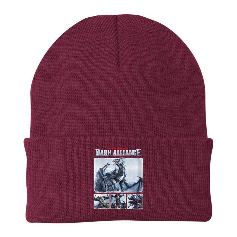 Womens Dungeons & Dragons Group Shot Dark Alliance Box Up V-neck Beanie | Artistshot