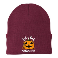 Lets Get Smashed Funny Pumpkin Halloween Drinking Costume Tank Top Beanie | Artistshot