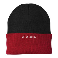 So It Goes Novel Reading Book Lovers T Beanie | Artistshot