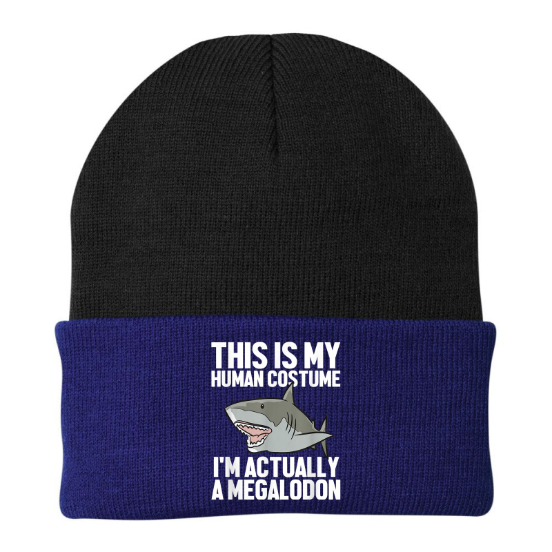 Megalodon Shark Gift Megaladon Alive I'm Really A Megalon T Shirt Beanie by cm-arts | Artistshot