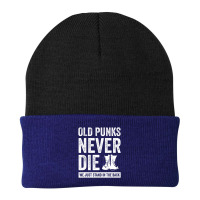 Old Punks Never Die We Stand In The Back Punk Rocker Music Beanie | Artistshot