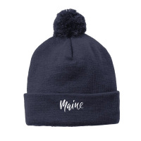 Retro Maine Heaven Pom Pom Beanie | Artistshot