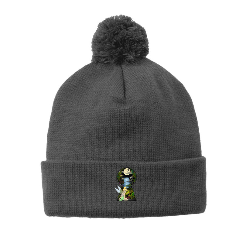 Peter Pan Tinkerbell Keyhole Pom Pom Beanie by IsaiahStark | Artistshot