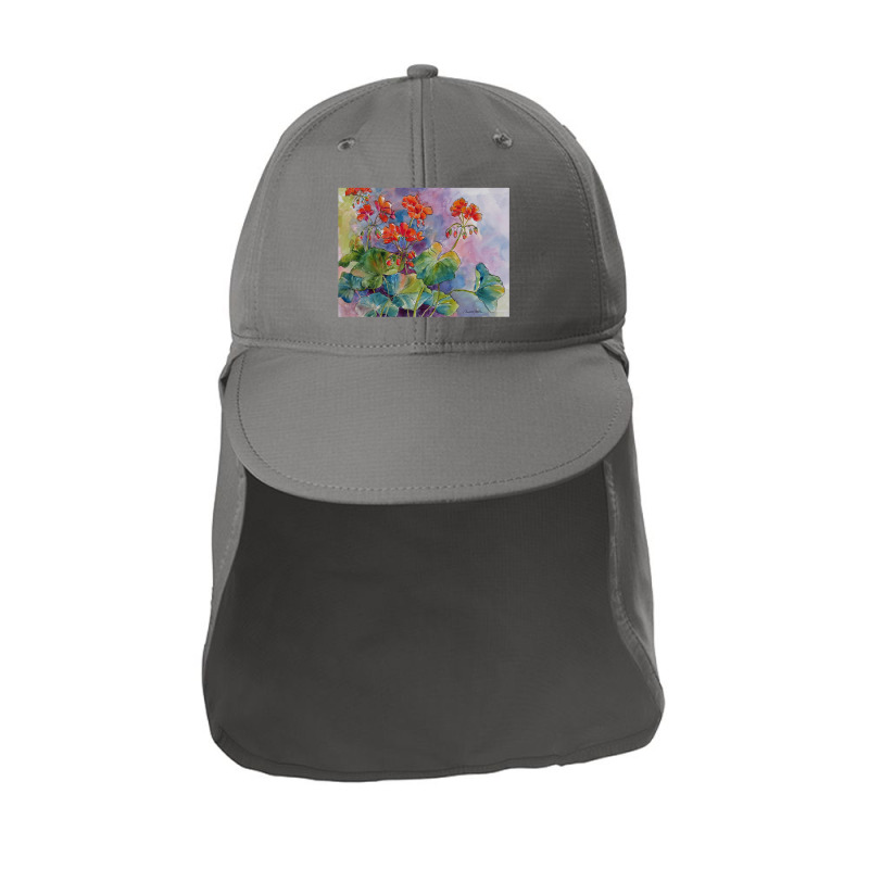 Geraniums Sun Shade Cap by cm-arts | Artistshot