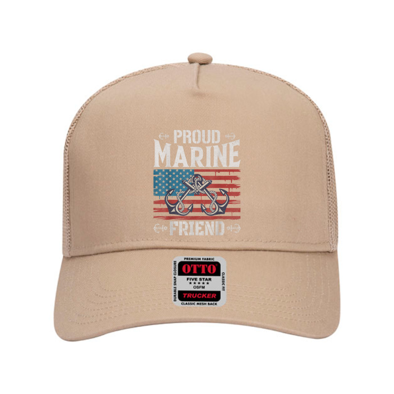 Proud Marine Friend Mesh Back Trucker Hat by Shirt | Artistshot