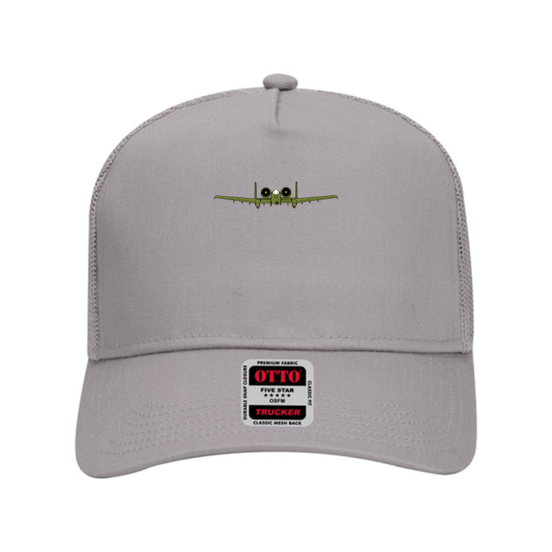 Retro Warplane A10 Thunderbolt Warthog Plane Fighter Jet Mesh Back Trucker Hat | Artistshot