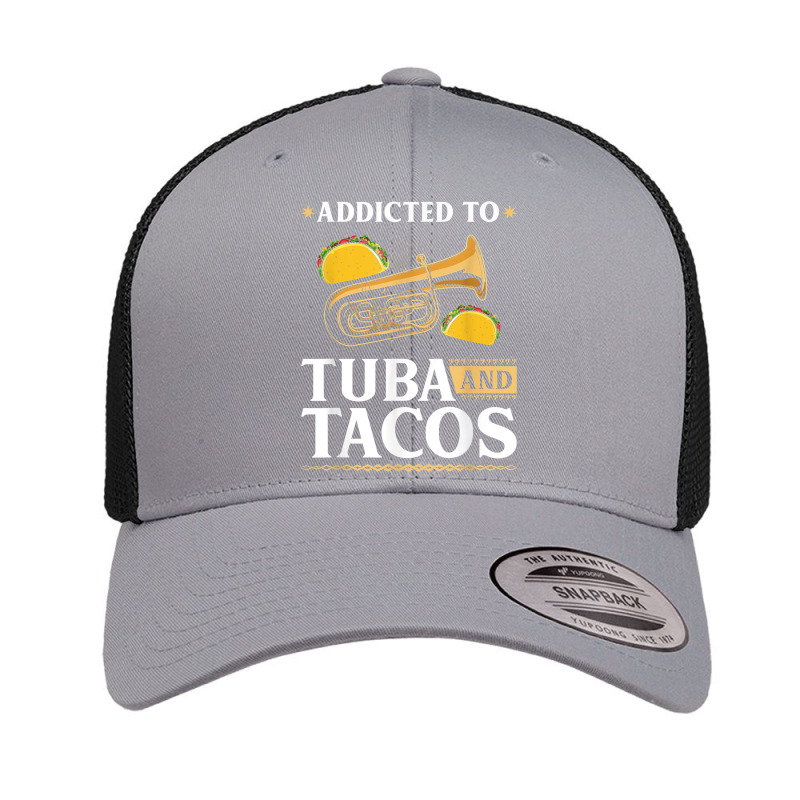 Tuba Instrument And Tacos, Funny Contrabass Tuba Player T Shirt Retro Trucker Cap by cucciailleveretcq | Artistshot