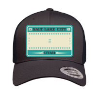 Usa Salt Lake City Utah License Plate Retro Trucker Cap | Artistshot