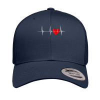 Cardiologist Heart Ekg Heartbeat Pulseline Cardiology Retro Trucker Cap | Artistshot