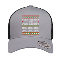 Deck The Halls With Beta Blockers Funny Nurse Christmas Ugly Premium T Retro Trucker Cap | Artistshot