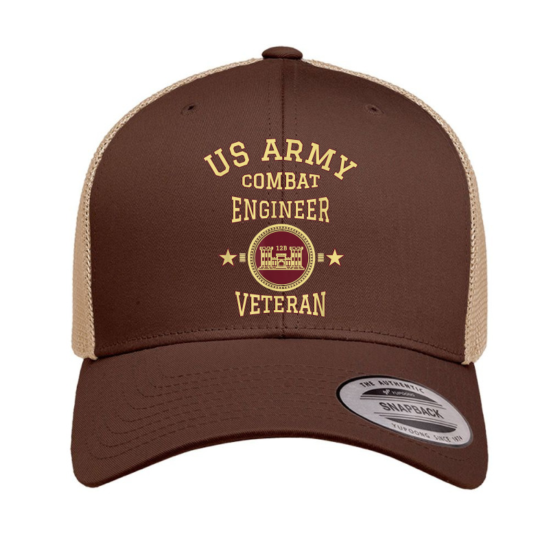 Army Combat Engineer Veteran Essayons Military Vintage Gift T Shirt Retro Trucker Cap by agueron | Artistshot