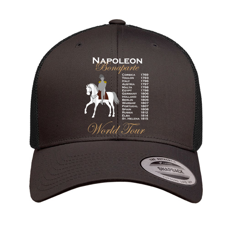 Funny Napoleon Bonaparte History World Tour Timeline Gift T Shirt Retro Trucker Cap by agueron | Artistshot