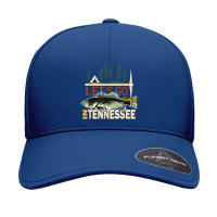 Fishing Camping Fishing In Tennessee Nature Tennessee Fishing Seamless Cap | Artistshot