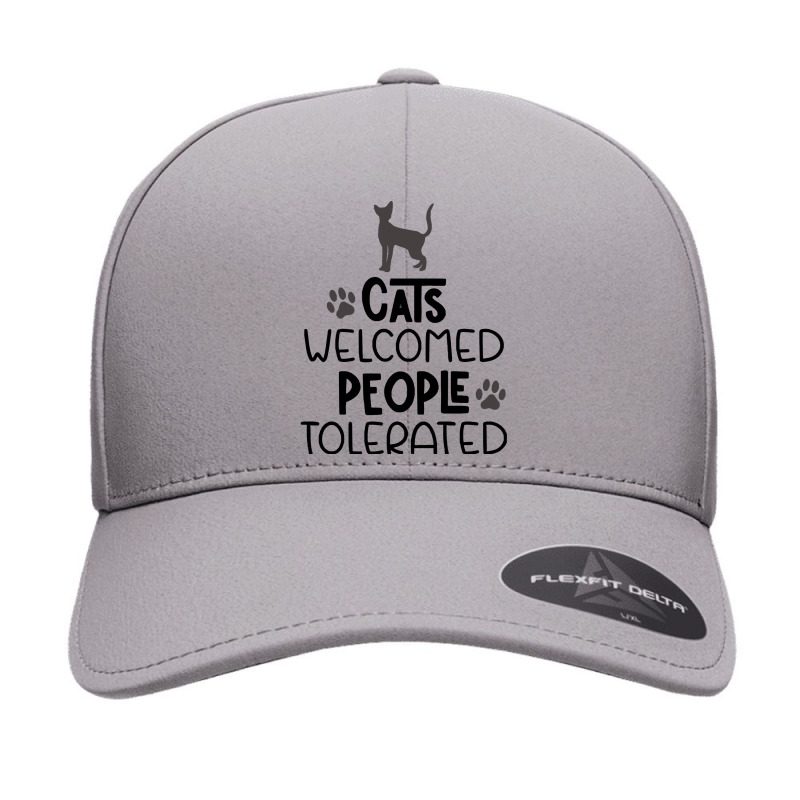 Cats T Shirt Cats Welcomed People Tolerated T Shirt Seamless Cap by flatleykelsi890 | Artistshot