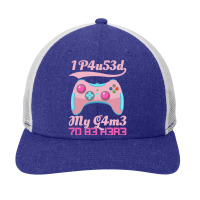 I Paused My Game To Be Here Gamer Girl Leetspeak Snapback Trucker Cap | Artistshot