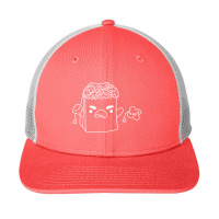 Angry Popcorn Bag In White Snapback Trucker Cap | Artistshot