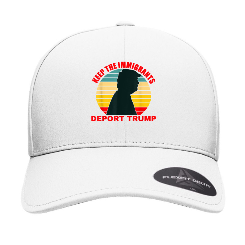 Keep The Immigrants Deport Trump Retro Anti Trump T Shirt Seamless Cap by mikidicosmo | Artistshot