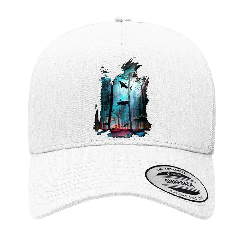 Shark Forest Yupoong Trucker Cap by maulidil | Artistshot